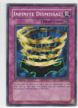 Yugioh - Konami - Yu-Gi-Uh! - Infinite Dismissal - PSV-072 - Trading Card - Image 1