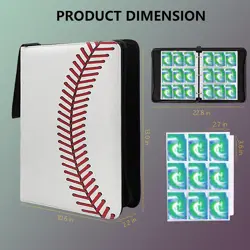 Card Binder-9 Pocket,trading card binder 50 Removable Sleeves,900 Pockets Card H - Image 2