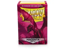Dragon Shield - Matte Sleeves 100 Box - CCG Card Deck - Magenta - AT011026 - Image 1
