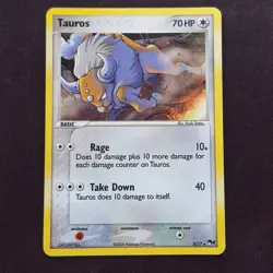 Tauros 5/17 HOLO Rare💯MINT💯POP Series 2 Pokemon Card TCG - Image 1