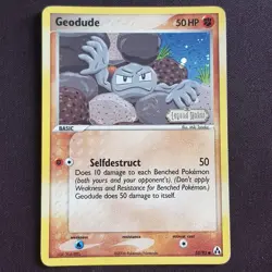 Geodude 53/92 Reverse Holo Rare💎NEAR MINT💎EX Legend Maker Pokemon Card TCG - Image 1
