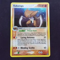 Kabutops 10/108 HOLO SWIRL Rare💯MINT💯EX Power Keepers Pokemon Card TCG - Image 1