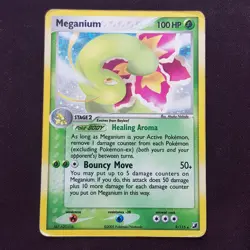 Meganium 9/115 HOLO Rare⭐VERY GOOD⭐EX Unseen Forces Pokemon Card TCG - Image 1