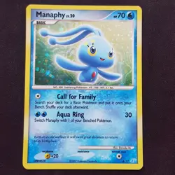 Manaphy 4/12 HOLO Rare💯MINT💯Diamond & Pearl Trainer Kit Pokemon Card TCG - Image 1