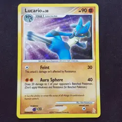 Lucario 3/11 HOLO Rare💎NEAR MINT💎Diamond & Pearl Trainer Kit Pokemon Card TCG - Image 1