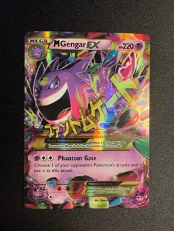Pokemon M Gengar EX Card 121/119 Mega Secret Rare XY Phantom Forces LP - Image 1