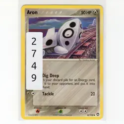 Pokemon TCG Aron 42/108 EX Power Keepers Regular Common Card EN-LP 2007 - Image 3