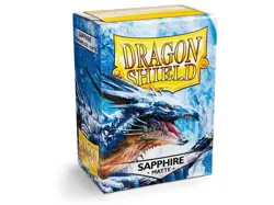 Dragon Shield - Matte Sleeves 100 Box - CCG Card Deck - Sapphire - AT011028 - Image 1