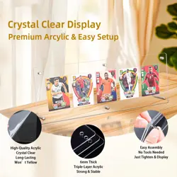 16" Acrylic 5-Card Display Frame aE“ For Trading Cards, PSA Graded Cards, Sport - Image 3