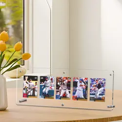 16" Acrylic 5-Card Display Frame aE“ For Trading Cards, PSA Graded Cards, Sport - Image 1