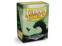 Dragon Shield - Matte Sleeves 100 Box - CCG Card Deck - Emerald - AT011036 - Image 1