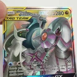 Arceus & Dialga & Palkia GX 156/236 - Cosmic Eclipse Rare Pokemon TCG Card NM - Image 5