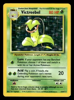 Victreebel 14/64 NO SYMBOL Holo Rare Jungle Set Pokemon Card - Image 1