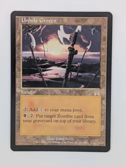 Unholy Grotto - LP - Onslaught - MTG - Image 1