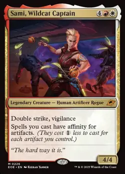 MTG Edge of Eternities *FOIL* M Sami, Wildcat Captain #0226 - Image 1