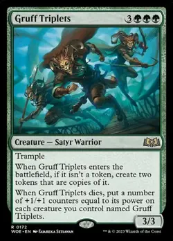Gruff Triplets WoE NM MTG - Image 1