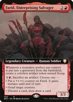 2x Farid, Enterprising Salvager - Extended Ar The Brother's War Commander NM MTG - Image 1