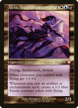 Alela, Artful Provocateur - Retro Frame The Brother's War Commander NM MTG - Image 1