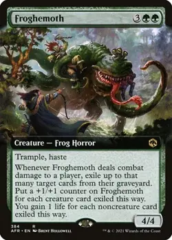2x Froghemoth - Extended Art AFR NM MTG - Image 1