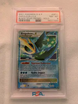 2007 Pokemon D&P Empoleon LV.X | Black Star Promo-Holo # DP11 | PSA NM-MT 8 - Image 1