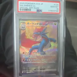 PSA 10 Salamence ex 129/100 SAR sv9 Battle Partners Japanese Pokemon Card 2025 - Image 1