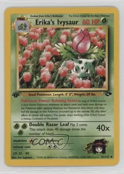 Erika's Ivysaur 1st Ed. Pokemon Gym Challenge #41 2000 07r2 - Image 1