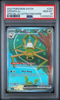 PSA 10 Spiders ex 243/198 Pokemon Scarlet & Violet Special Illustration Rare - Image 1