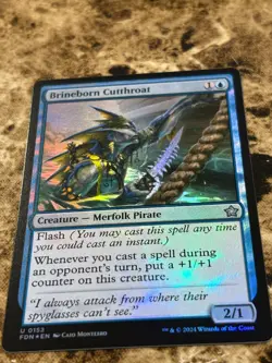 BRINEBORN CUTTHROAT Magic the Gathering MTG Foundations Foil - Image 1