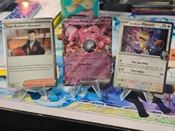 Pokemon TCG: Rocket's Mewtwo ex (w/ Meowth & Giovanni) - SVP205 - SV Promos - NM - Image 3