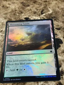 BLOSSOMING SANDS Magic the Gathering MTG Foundations Foil - Image 1