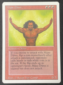 Mijae Djinn - Revised - Rare - NM Vintage MTG Magic: The Gathering - Image 1