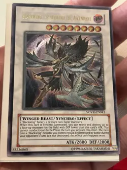 Yugioh Blackwing - Silverwind The Ascendant Ultimate Rare SOVR unlimited Edition - Image 3