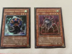 Yugioh Ultimate Insect Lv 3 And Lv 5 Ultimate Rare 1st Editions! - Image 1