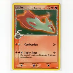 Pokemon TCG Latias 21/110 EX Holon Phantoms Regular Rare Card EN-MP 2006 - Image 1