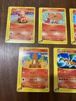 Set 13 Charizard Fire Type Set Pokemon e-Card TCG Vintage Nintendo Bandai Japan - Image 3