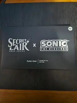 IN HAND SHIPS NOW MTG: Secret Lair x Sonic: Turbo Gear Rainbow Foil Edition - Image 1