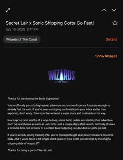 IN HAND SHIPS NOW MTG: Secret Lair x Sonic: Turbo Gear Rainbow Foil Edition - Image 2