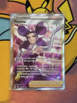 Fantina 191/196 Full Art Trainer Lost Origin Pokemon Card Mint - Image 1