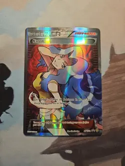 Pokemon Card Karen Full Art XY177a Premium Trainer's XY Collection Promo NM - Image 1