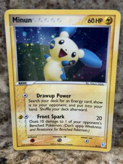 Minun 6/12 Ex Trainer Kit 2: Plusle & Minun Holo LP Pokemon Card TCG - Image 1