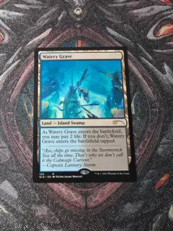 WATERY GRAVE NM Secret Lair MTG Magic the Gathering - Image 1