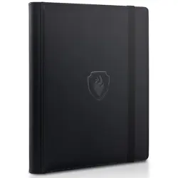 Trading Card Binder 9 Pocket, Fabmaker PU Cover Card Collection Binder for 36... - Image 1
