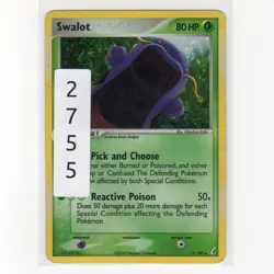 Pokemon TCG Swalot 11/100 EX Crystal Guardians Holo Rare Card EN-DMG 2006 - Image 3