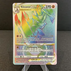 Kleavor VSTAR 196/189 Astral Radiance Secret Rare Rainbow Holo NM Pokemon Card - Image 1