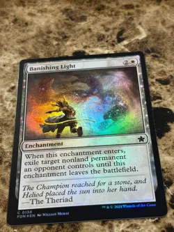 BANISHING LIGHT Magic the Gathering MTG Foundations Foil - Image 1