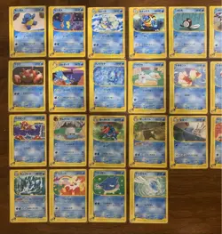 Set 30 Blastoise Water Type Set Pokemon e-Card TCG Vintage Nintendo Bandai Japan - Image 4