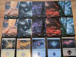 MTG Edges Of Eternities Full Art Land Foil And Regular 30 Cards Set - Image 2