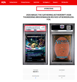 2025 MTG Aetherdrift Foil 328 Thundering Broodwagon PSA 8 *Only 1 Graded Higher* - Image 3