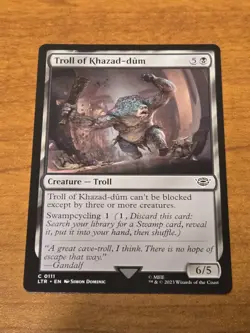 MTG Lord of the Rings - Troll of Khazad-dum - LTR 111 - Regular - Image 1