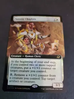x1 Sunstar Chaplain - Foil - Extended Art R MTG Edge of Eternities M/NM, English - Image 1